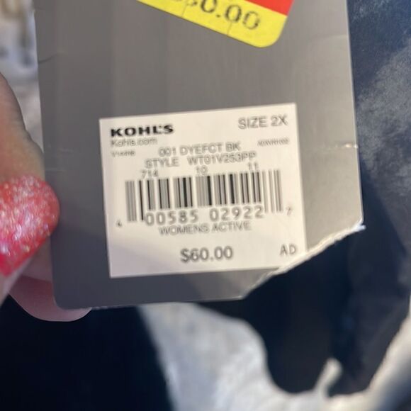 Tekgear plus size xxl/z2xl nylon zip up windbreaker jacket/coat - Picture 6 of 6